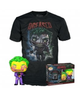 FUNKO POP! & TEE POP & Tee: DC- Joker CC - Medium, Multicolour, 4-inch, Anime, Collectible, Toys