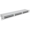 Intellinet Patch Panel, Cat6a, FTP, 24-Port, 1U, Shielded, 90° Top-Entry Punch Down Blocks, Grey Intellinet Patch Panel, Cat6a, FTP, 24-Port, 1U, Shielded, 90° Top-Entry Punch Down Blocks, Grey
