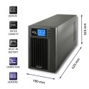Qoltec 53043 puhvertoiteallikas (UPS) Online UPS 3 kVA 2400 W 2 vahelduvvoolu kontakt Qoltec 53043 puhvertoiteallikas (UPS) Online UPS 3 kVA 2400 W 2 vahelduvvoolu kontakt