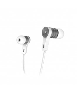Hama Intense Гарнитура Проводная Вкладыши Calls/Music Серебристый, Белый