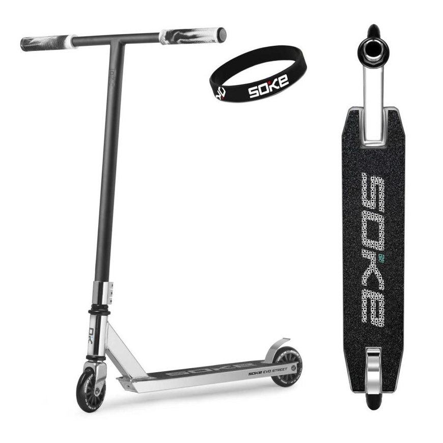 Stunt scooter SOKE EVO, silver