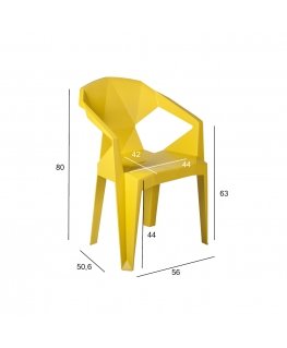 Chair MUZE mustard yellow