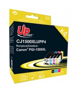 T3AZUR CJ1500XLUPP4 mustekasetti 4 kpl musta, Syaani, Magenta, Keltainen