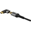 Goobay 72010 видео кабель адаптер HDMI Тип A (Стандарт) Черный, Серебристый