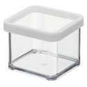 Rotho 11603 Stačiakampio formos „Box“ 0,5 L Permatomas, Balta Rotho 11603 Stačiakampio formos „Box“ 0,5 L Permatomas, Balta