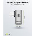 Goobay 74441 kaabli soomuutja USB-C Hõbe Goobay 74441 kaabli soomuutja USB-C Hõbe