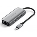 Satechi ST-H3C25EM jaotur USB tüüp-C 10000 Mbit/s Hall Satechi ST-H3C25EM jaotur USB tüüp-C 10000 Mbit/s Hall