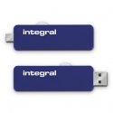 Integral Slide 16GB USB-välkmälu USB Type-A / Micro-USB 3.2 Gen 1 (3.1 Gen 1) Sinine Integral Slide 16GB USB-välkmälu USB Type-A / Micro-USB 3.2 Gen 1 (3.1 Gen 1) Sinine