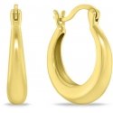 Brilio Silver Gold-plated oval earrings EA1145Y Brilio Silver Gold-plated oval earrings EA1145Y