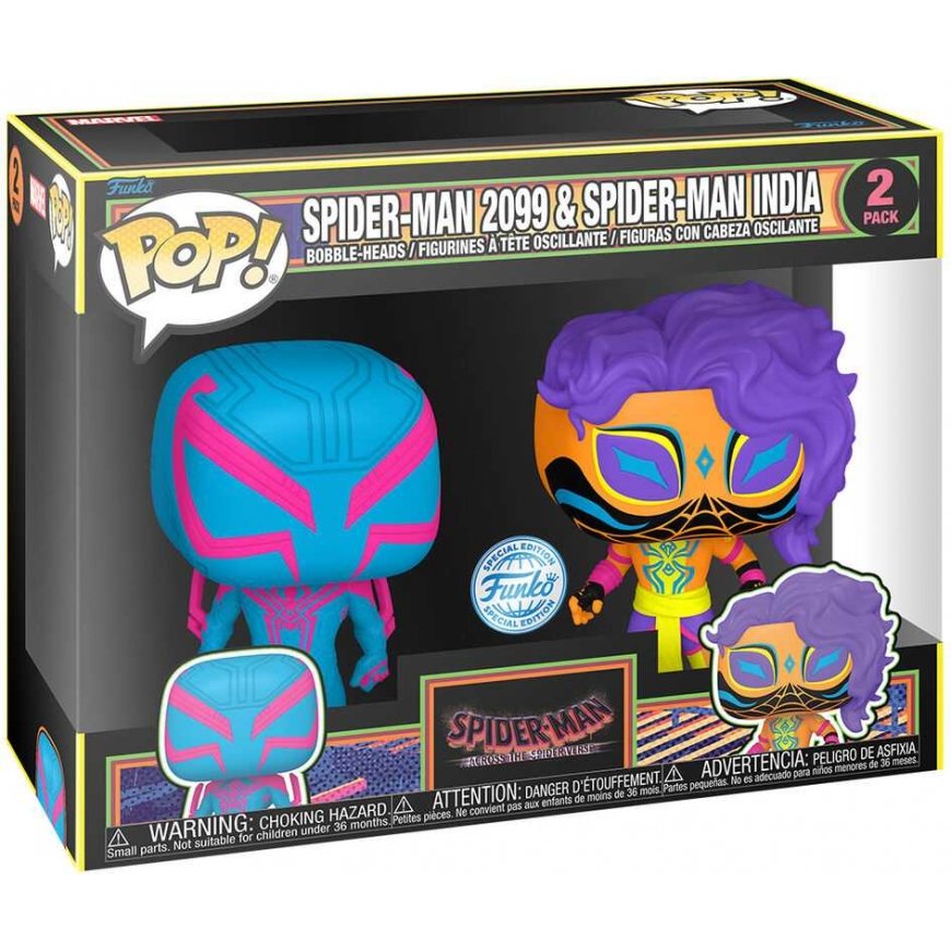Funko POP pack 2 figures Spider-Man - Spider-Man 2099 & Spider-Man India Exclusive