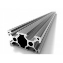Drilled Aluminum profile V-SLOT 2040 - 1000mm length silver Drilled Aluminum profile V-SLOT 2040 - 1000mm length silver