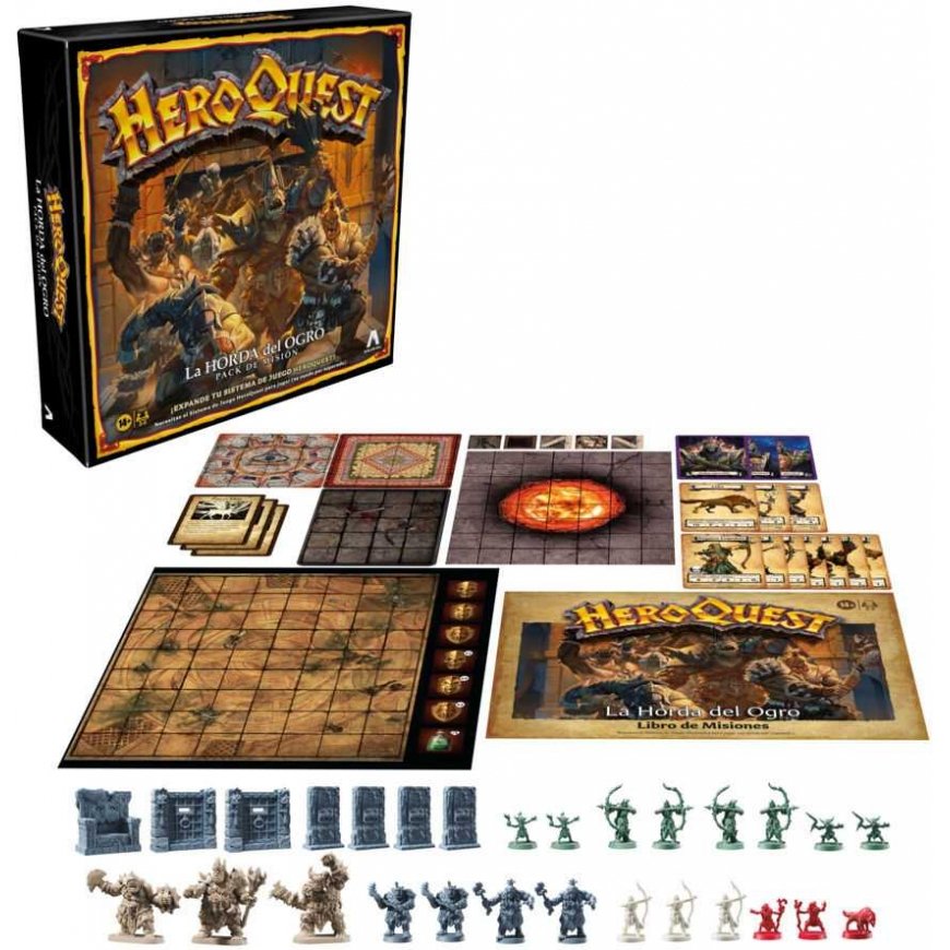Hasbro Spanish Heroquest The Ogre Horde expansion board game