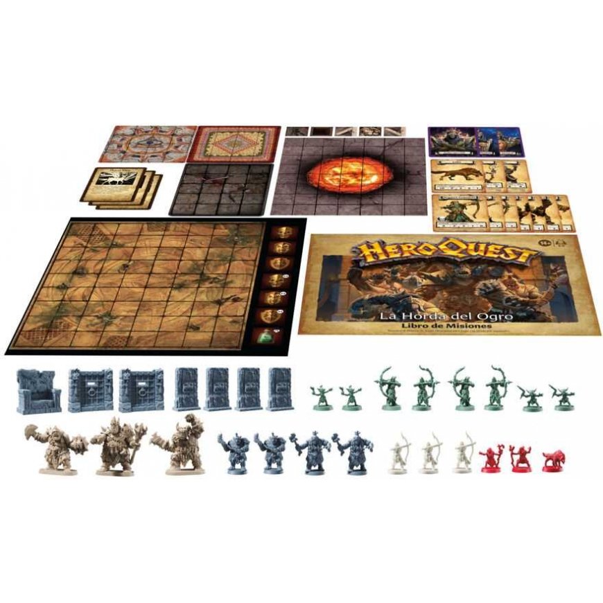 Hasbro Spanish Heroquest The Ogre Horde expansion board game – 4