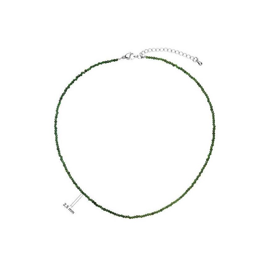 Evolution Group Steel necklace with green beads 42012.3 green – 2