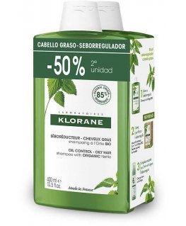 Klorane DUPLO Nettle Šampūnas 2x, 400 ml