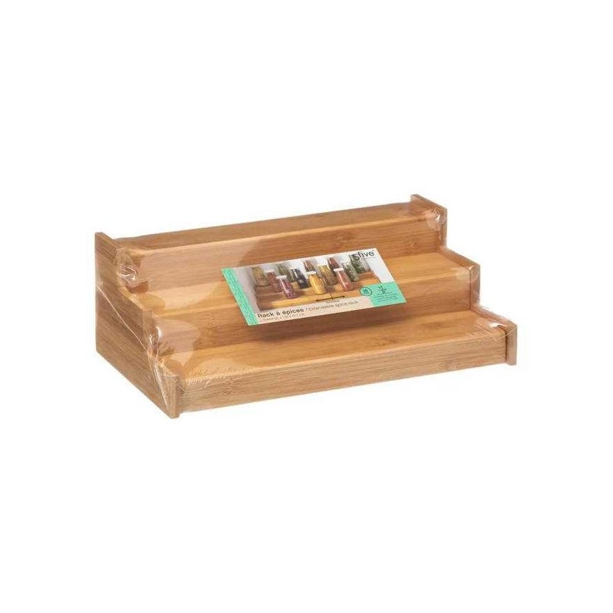 5five Simply Smart Bamboo Bamboo Spice Organizer, 3 Tiers – 2