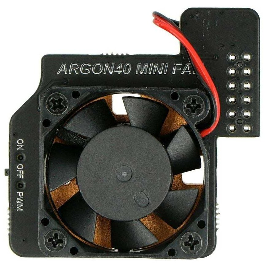 Argon Mini Fan Raspberry Pi 4B:lle kytkimellä ja jäähdytyselementillä – 2