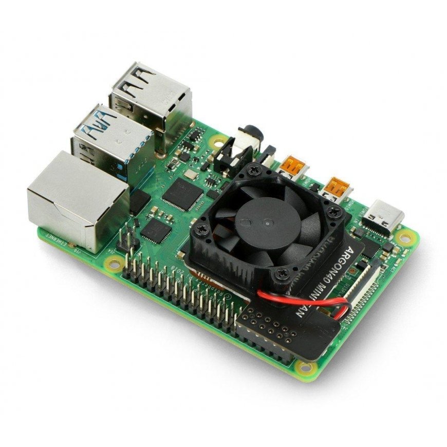Argon Mini Fan for Raspberry Pi 4B with Switch and Heatsink – 5