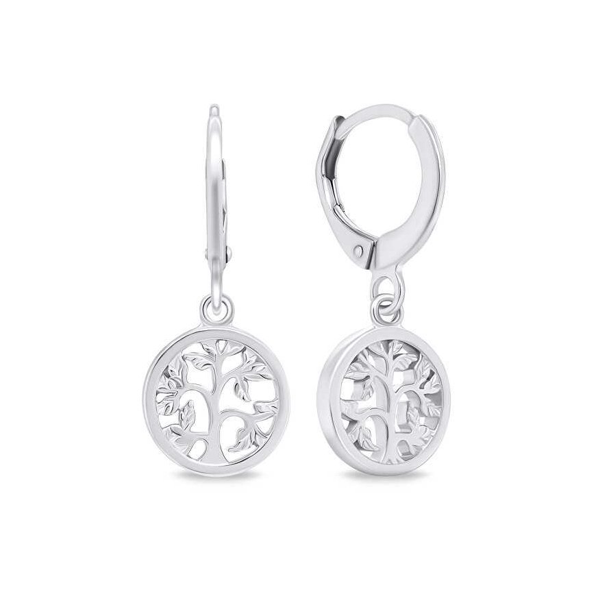 Brilio Silver Brilio Silver Silver hoop earrings Tree of Life EA648W