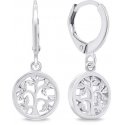 Brilio Silver Brilio Silver Silver hoop earrings Tree of Life EA648W Brilio Silver Brilio Silver Silver hoop earrings Tree of Life EA648W