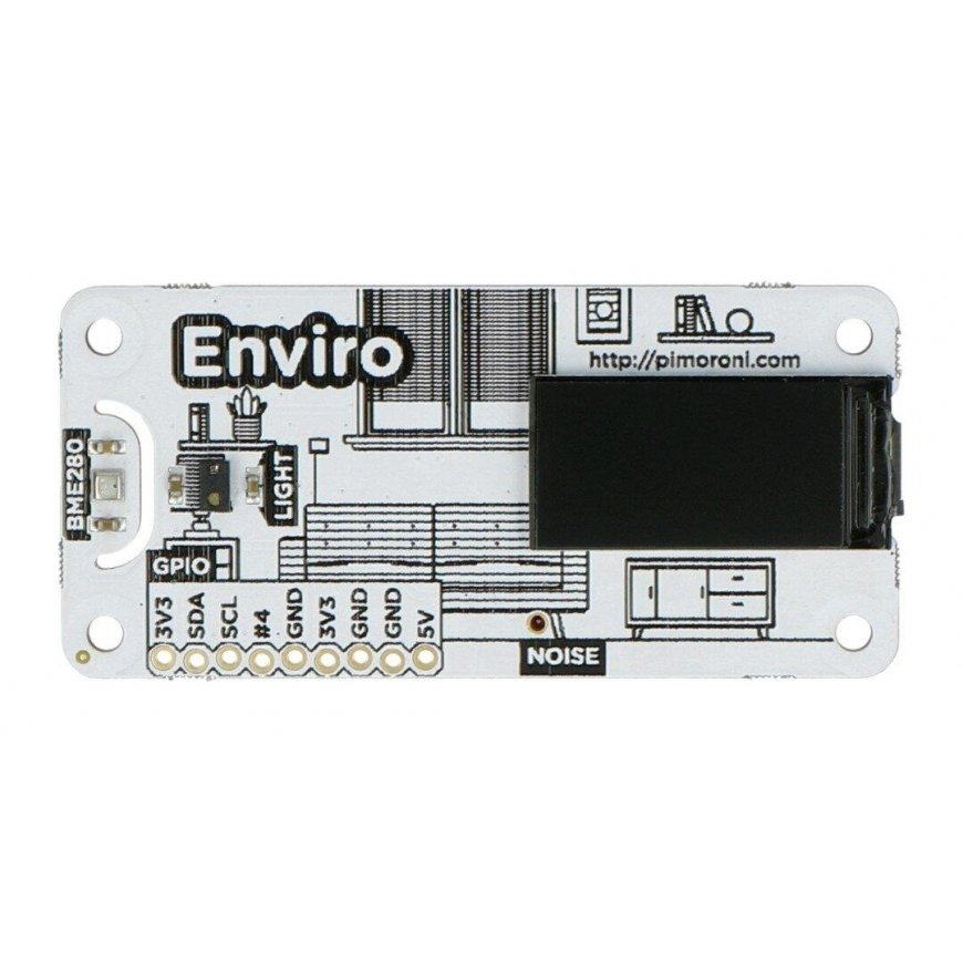 Pimoroni Enviro pHAT, temperature, pressure, light intensity and proximity sensor, Raspberry Pi add-on – 4