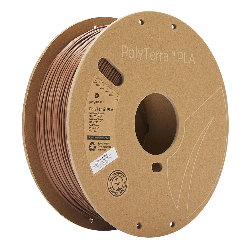 Polimaker Polimaker PolyTerra PLA - 1kg - 1,75mm - Maanruskea