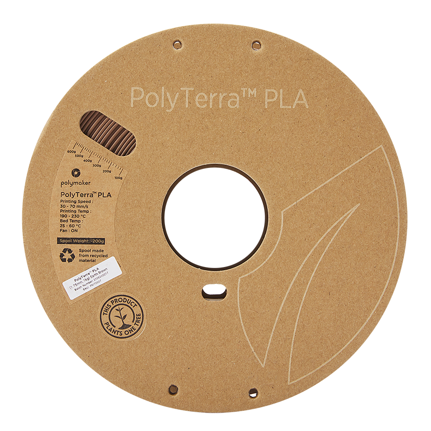 Polimaker Polimaker PolyTerra PLA - 1kg - 1,75mm - Žemės ruda – 4