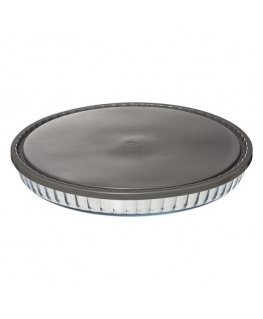 5five Simply Smart Baking dish, grated, glass with lid, Ø 30 cm