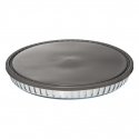 5five Simply Smart Baking dish, grated, glass with lid, Ø 30 cm 5five Simply Smart Baking dish, grated, glass with lid, Ø 30 cm