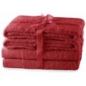 AmeliaHome Towel AH AMARI D.Red SET2*70x140+4*50x100 AmeliaHome Towel AH AMARI D.Red SET2*70x140+4*50x100
