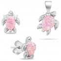 Brilio Silver Brilio Silver Playful silver jewelry set with opals Turtle SET235WP (earrings, pendant) Brilio Silver Brilio Silver Playful silver jewelry set with opals Turtle SET235WP (earrings, pendant)