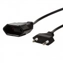 LogiLink 1m, 2xCEE 7/16 Black CEE7/16