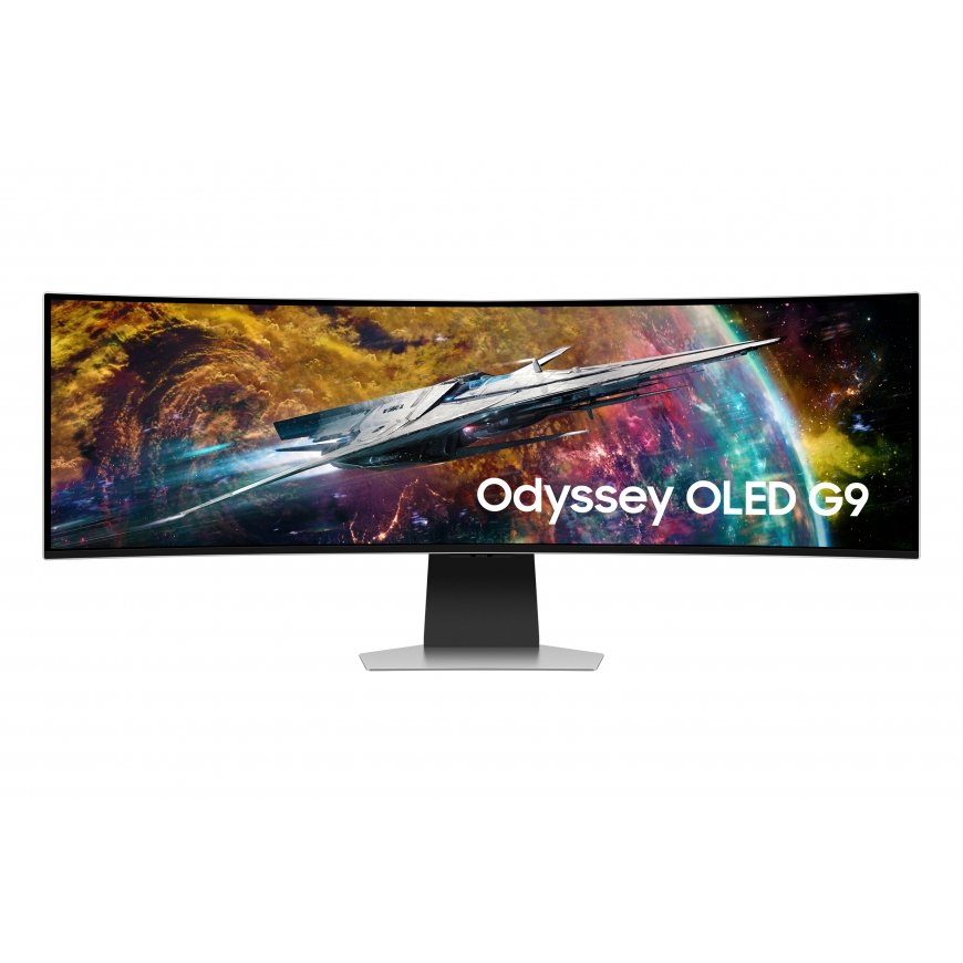 Samsung G95SC computer monitor 124.5 cm (49") 5120 x 1440 pixels Dual QHD OLED Silver – 2