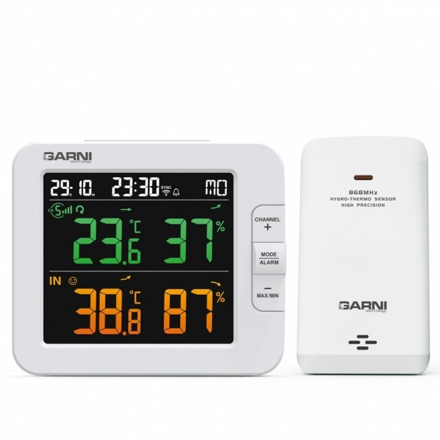 GARNI 419T Valge LCD Elektritoide/akutoide WiFi