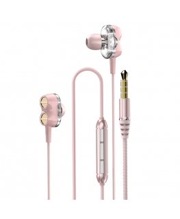 DUDAO X15 in-ear headphones Pink Wired Music/Everyday