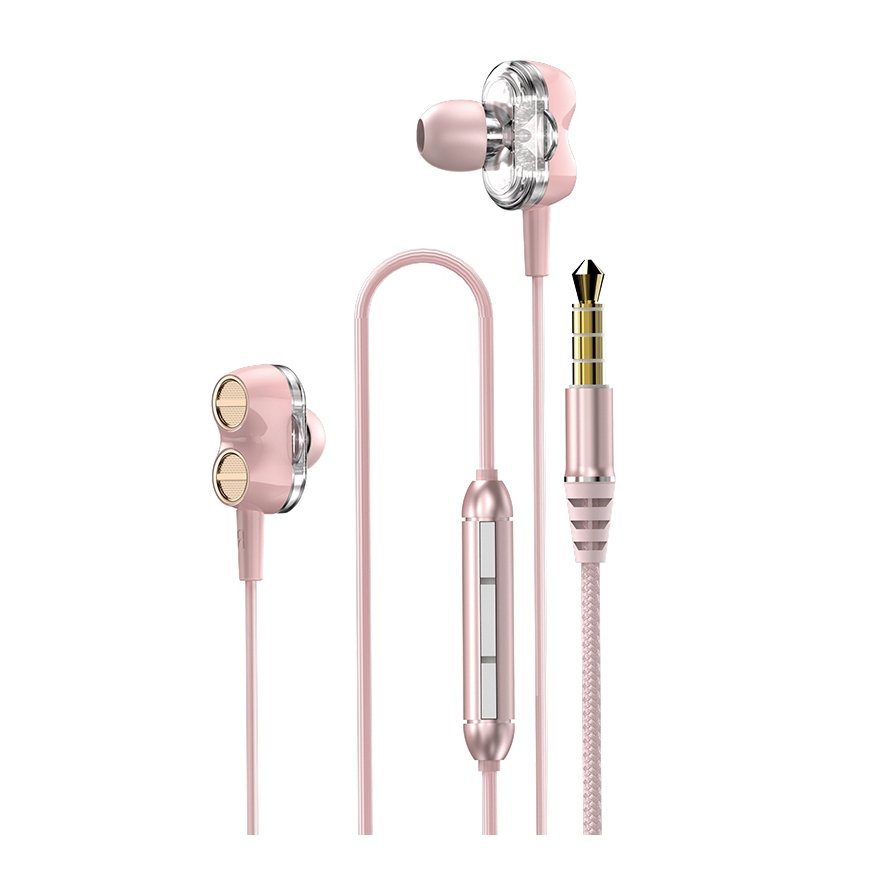 DUDAO X15 in-ear headphones Pink Wired Music/Everyday