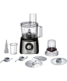 Bosch MCM3401M virtuvinis kombainas 800 W 2,3 L Juoda, Nerūdijančiojo plieno