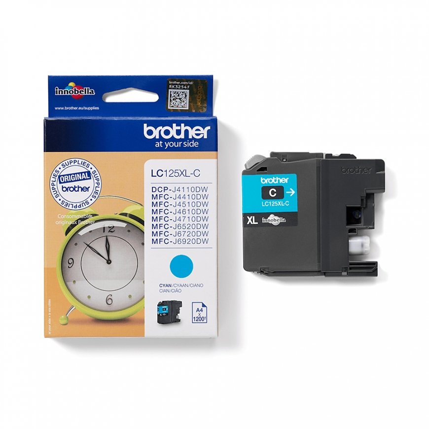Brother LC-125XLC rašalo kasetė 1 vnt Originalus Žydras – 3