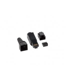Lanberg PLU-6000TL vadu savienotājs RJ-45 Melns