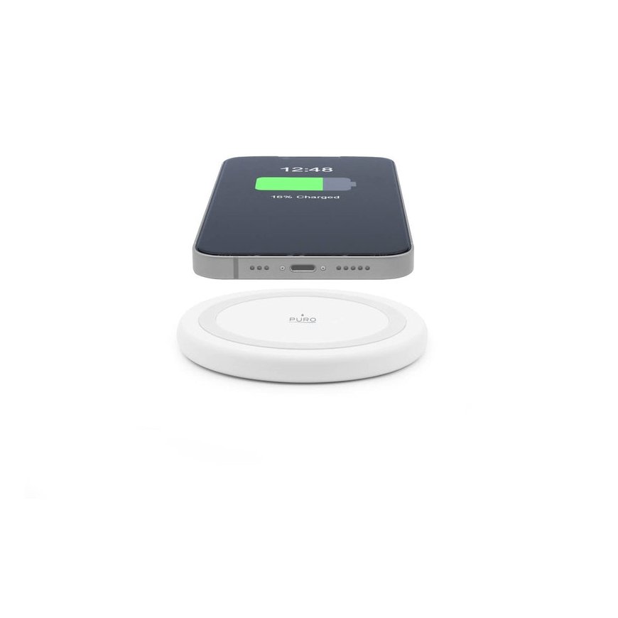 PURO PUFCCSQI10W2WHI mobiilseadme laadija Nutitelefon, Nutikell Valge USB Traadita laadimine Hoonesi