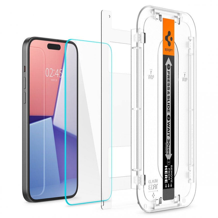 Spigen AGL06903 mobile phone screen/back protector Clear screen protector Apple 2 pc(s) – 2