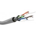 Goobay 68706 verkkokaapeli Harmaa 100 m Cat5e F/UTP (FTP)