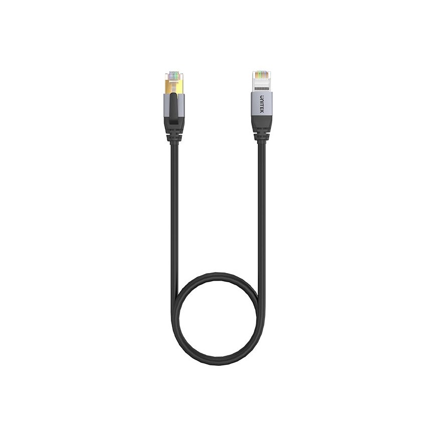 UNITEK C18149AGY03-5M verkkokaapeli musta Cat8 S/FTP (S-STP) – 4