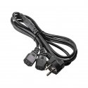 Akyga AK-PC-04A кабель питания Черный 1,8 m CEE7/7 2 x разъем C13 Akyga AK-PC-04A кабель питания Черный 1,8 m CEE7/7 2 x разъем C13