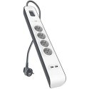 Belkin Surge Prot. Strip 4outlet 2xUSB-A, 2m Cabel BSV401vf2M-V2 Belkin Surge Prot. Strip 4outlet 2xUSB-A, 2m Cabel BSV401vf2M-V2