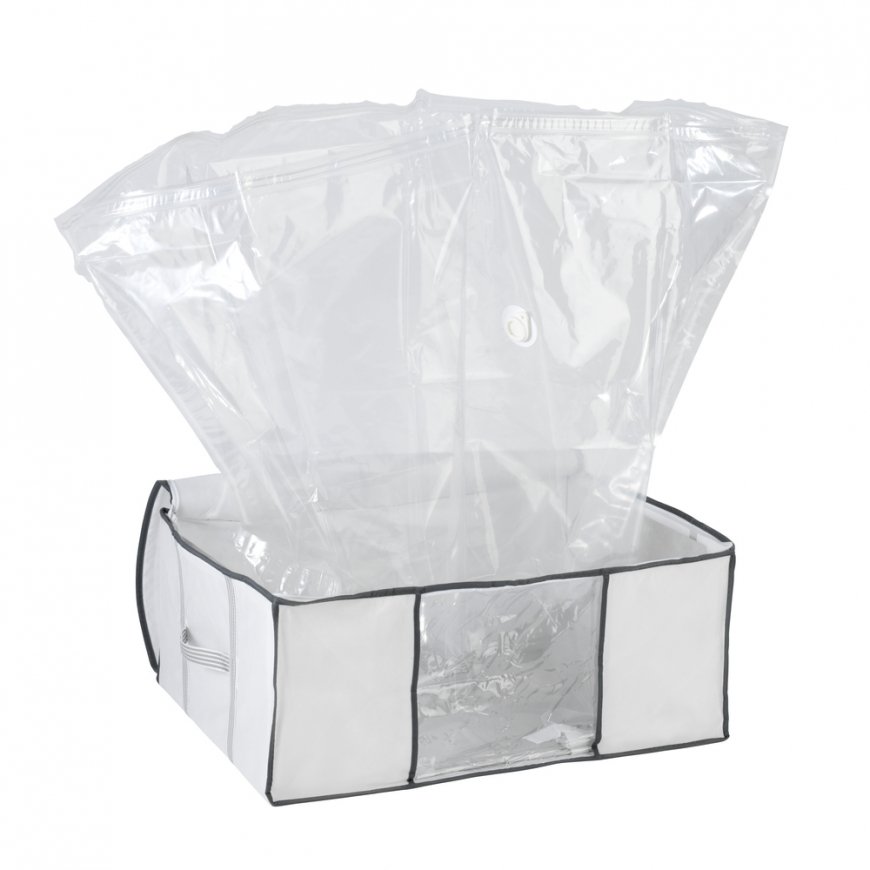 WENKO Vacuum Soft Box L Suorakulmainen Polyeteeni, Polypropeeni (PP) Läpinäkyvä, Valkoinen – 2