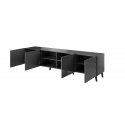 Cama ABETO RTV200 GR telerilaud ja meelelahutuskeskus 4 riiulid
