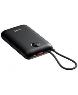 Swissten Voltbox 35W Power Bank 30000 mAh with Built-In Cables USB-C and Lightning