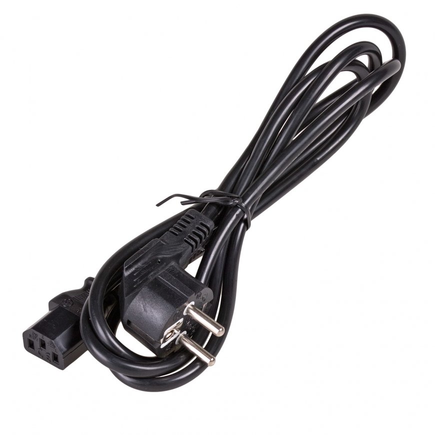 Akyga AK-PC-01A elektrības kabelis Melns 1,5 m CEE7/7 IEC C13 – 2