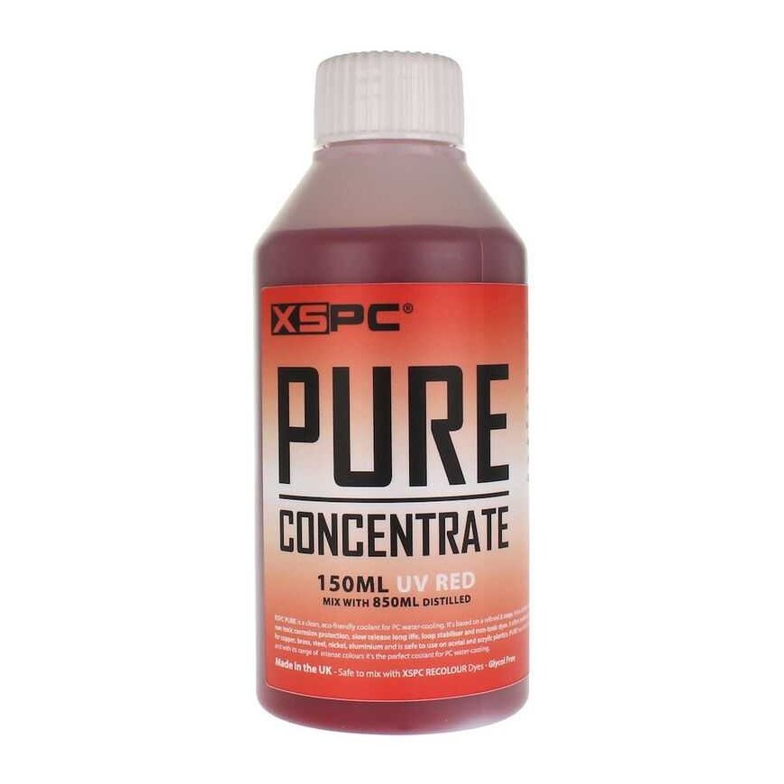XSPC Pure Kühlmittelkonzentrat, 150 ml - punainen, UV
